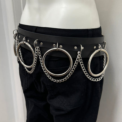BT144 2 1/2" WIDE JUMBO RING BONDAGE BELT