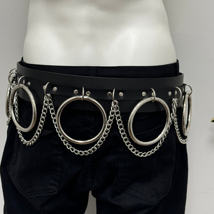 BT144 2 1/2" WIDE JUMBO RING BONDAGE BELT