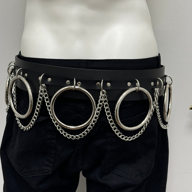 BT144 2 1/2" WIDE JUMBO RING BONDAGE BELT