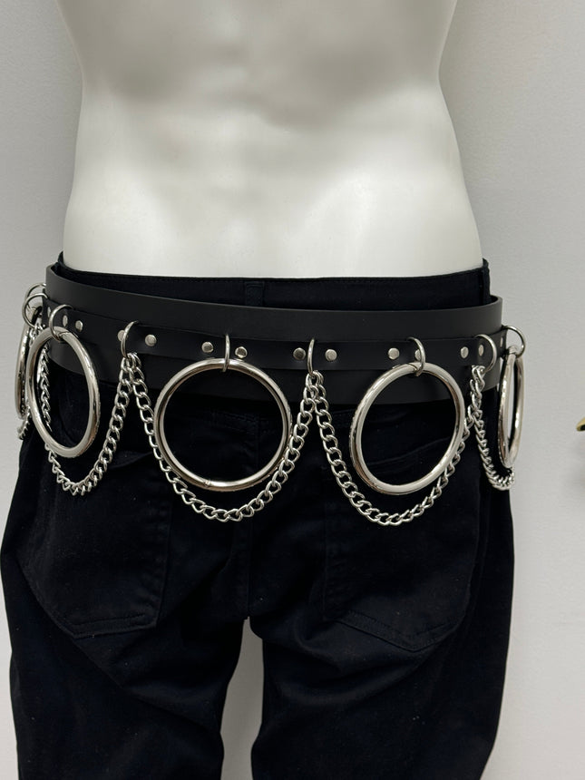 BT144 2 1/2" WIDE JUMBO RING BONDAGE BELT