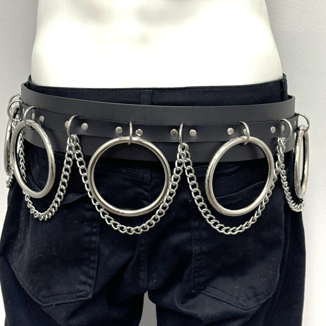 BT144 2 1/2" WIDE JUMBO RING BONDAGE BELT