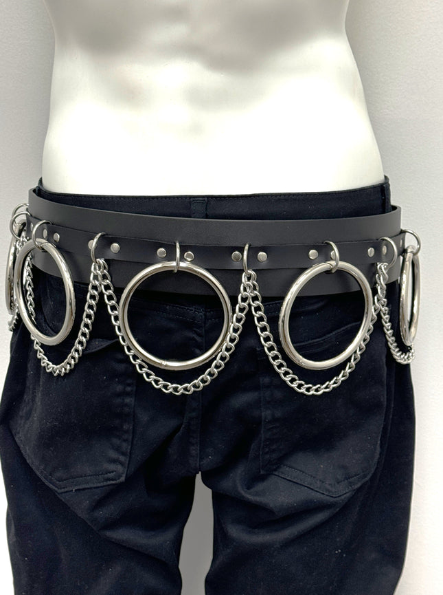 BT144 2 1/2" WIDE JUMBO RING BONDAGE BELT
