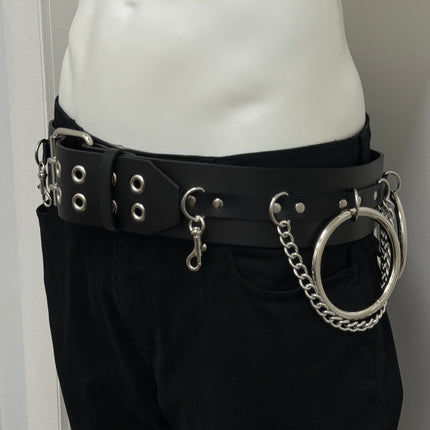 BT144 2 1/2" WIDE JUMBO RING BONDAGE BELT