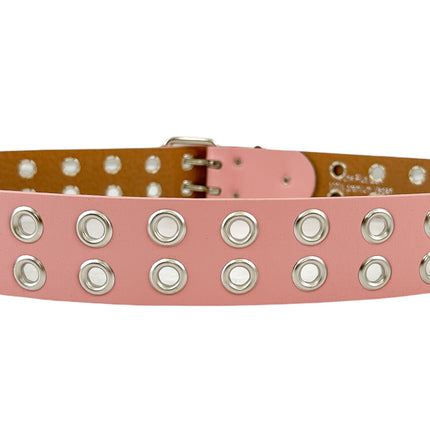 BT145M VEGAN GROMMET DOUBLE ROW EYELET BELT