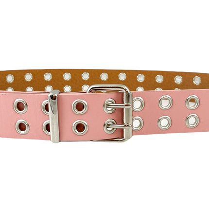 BT145M VEGAN GROMMET DOUBLE ROW EYELET BELT