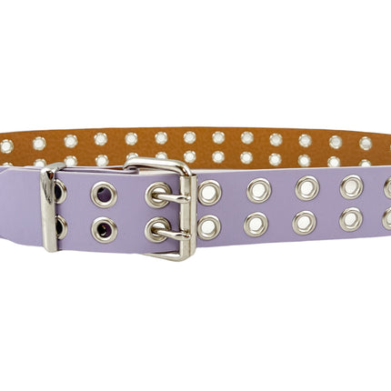 BT145M VEGAN GROMMET DOUBLE ROW EYELET BELT