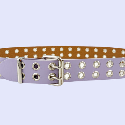BT145M VEGAN GROMMET DOUBLE ROW EYELET BELT