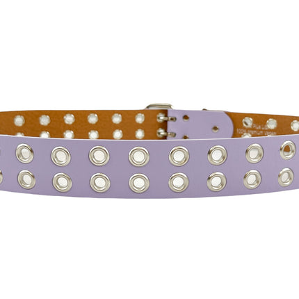 BT145M VEGAN GROMMET DOUBLE ROW EYELET BELT