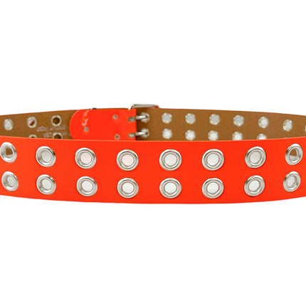 BT145M VEGAN GROMMET DOUBLE ROW EYELET BELT