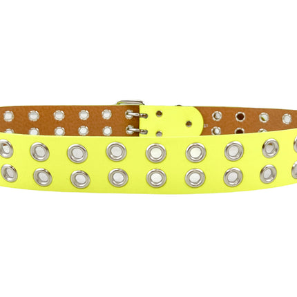 BT145M VEGAN GROMMET DOUBLE ROW EYELET BELT