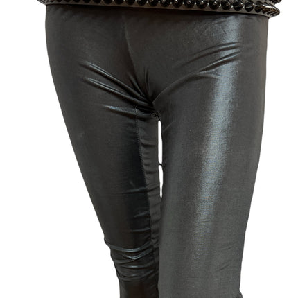 BT153-BS  BLACK UK77 CONEHEAD STUD BELT