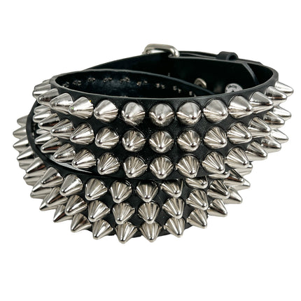 BT153-US  UK77 STUDDED BELT AMERICAN LEATHER