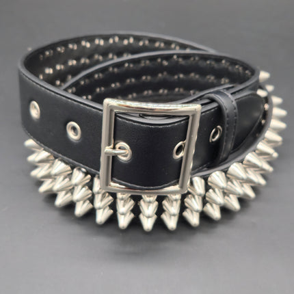 BT153VG-GB  GARRISON BUCKLE VEGAN LEATHER UK 77 STUDED BELT