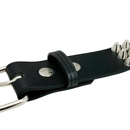 BT153VG  VEGAN LEATHER UK 77 STUDED THREE ROW BELT