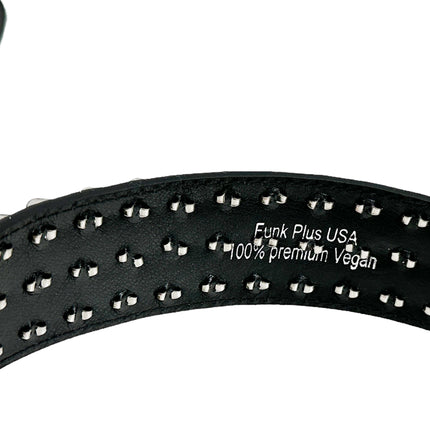 BT153VG  VEGAN LEATHER UK 77 STUDED THREE ROW BELT