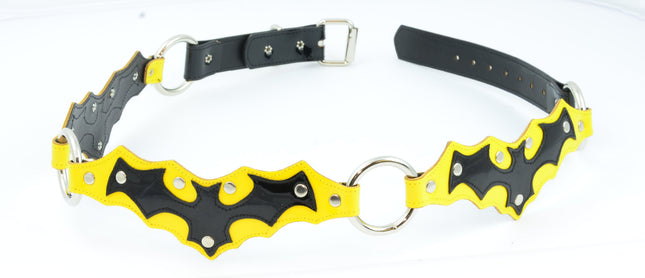 BT177YELL BLACK BELT WITH YELLOW BAT PATCH