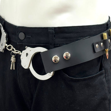 BT180BUL-BRS  HANDCUFF REAL BULLET BELT