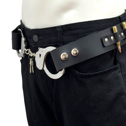 BT180BUL-BRS  HANDCUFF REAL BULLET BELT