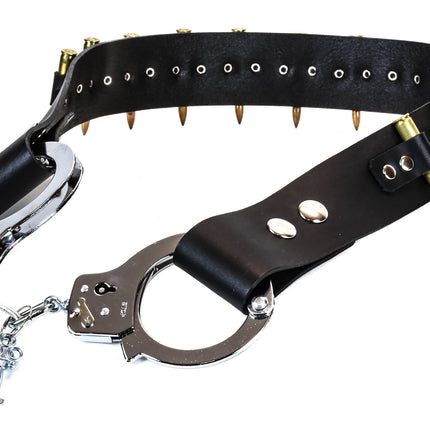 BT180BUL-BRS  HANDCUFF REAL BULLET BELT