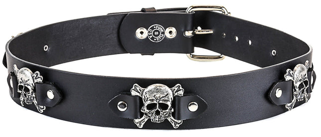 BT198 SKULL CROSSBONE BELT