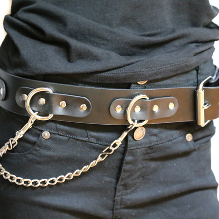 BT218 DEE RING AND REMOVABLE CHAIN BELT