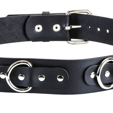 BT219 PLAIN DEE RING BONDAGE BELT