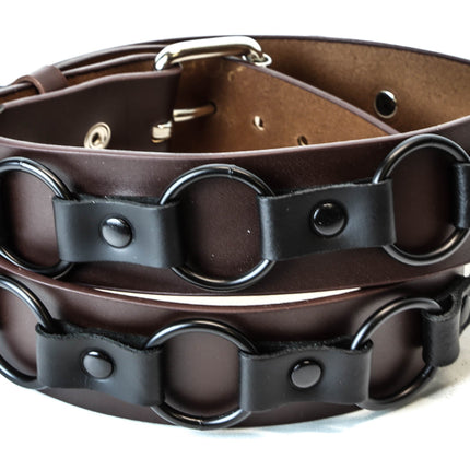 BT223BRN -O- RING STRAPPED BROWN BELT