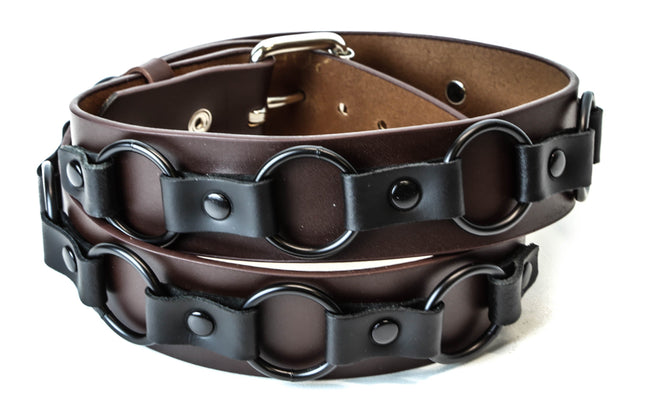 BT223BRN -O- RING STRAPPED BROWN BELT