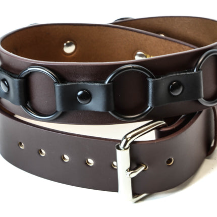 BT223BRN -O- RING STRAPPED BROWN BELT