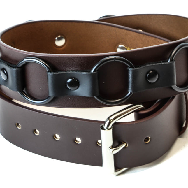 BT223BRN -O- RING STRAPPED BROWN BELT