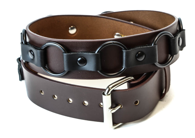 BT223BRN -O- RING STRAPPED BROWN BELT