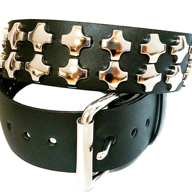 BT406 2 ROW LARGE CROSS STUD BELT