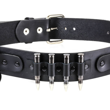 BT428-BLK REAL BULLET BONDAGE BELT