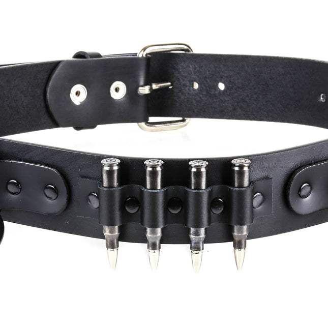 BT428-BLK REAL BULLET BONDAGE BELT