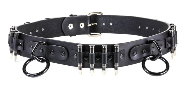 BT428-BLK REAL BULLET BONDAGE BELT