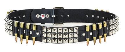 BT429NIC-BRASS  BULLET STUDDED BELT