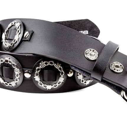 BT436 WIRE CONCHO BELT