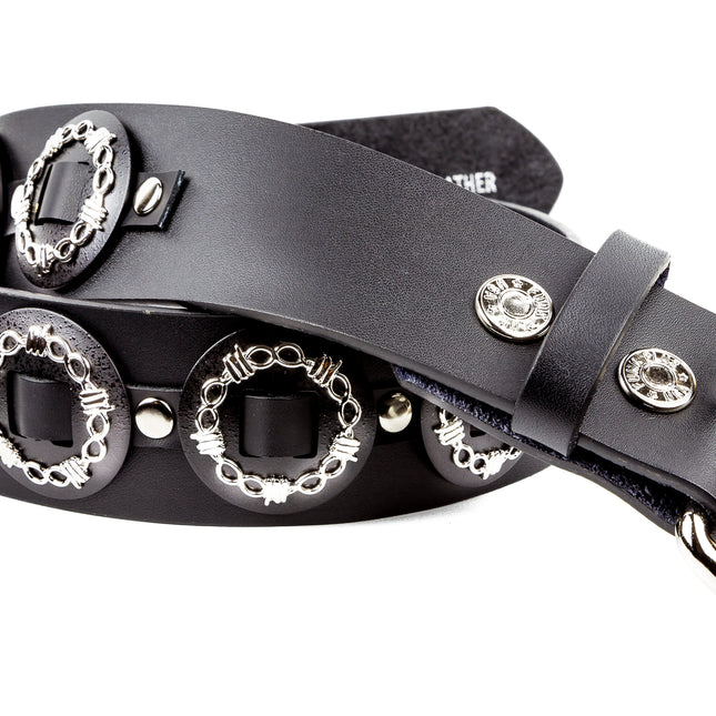 BT436 WIRE CONCHO BELT