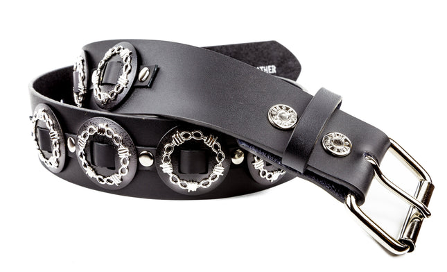 BT436 WIRE CONCHO BELT