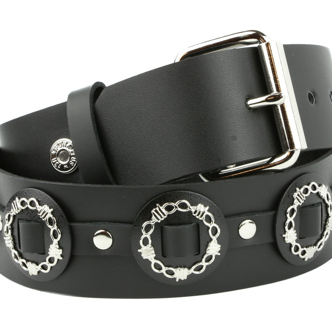 BT436L LARGE WIRE CONCHO BELT