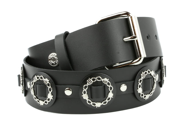 BT436L LARGE WIRE CONCHO BELT