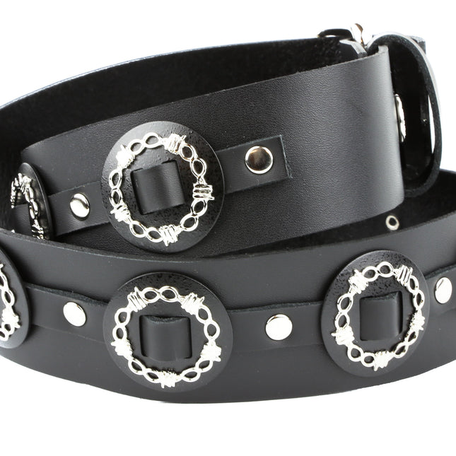 BT436L LARGE WIRE CONCHO BELT