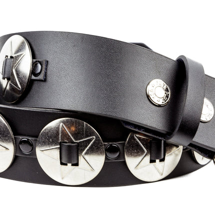 BT437 LARGE PENTA CONCHO BELT