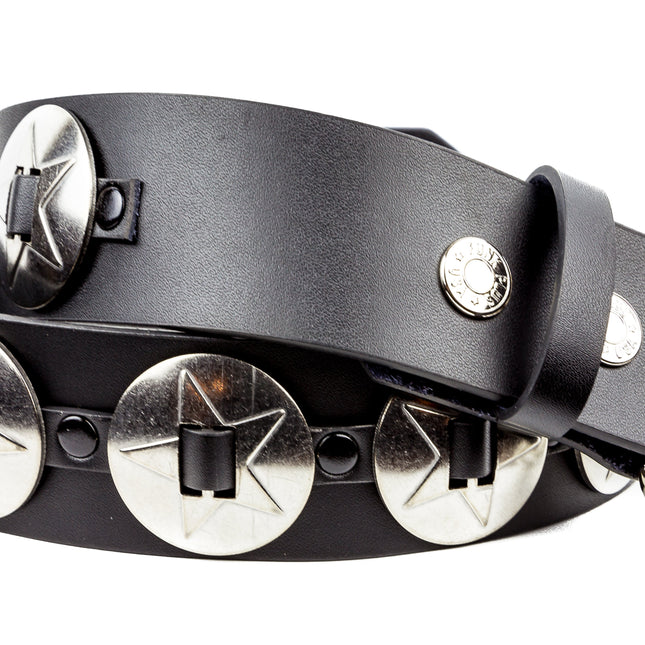 BT437 LARGE PENTA CONCHO BELT