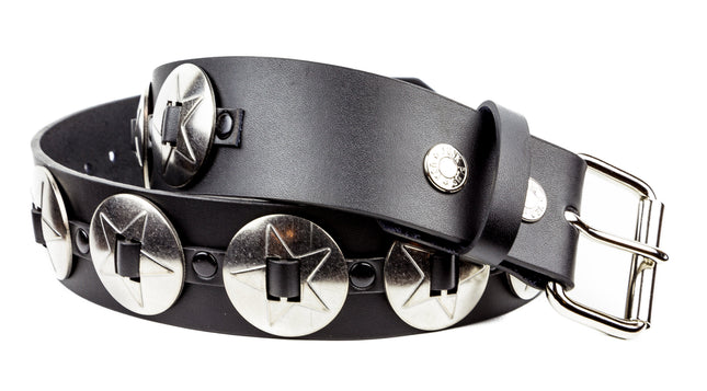 BT437 LARGE PENTA CONCHO BELT