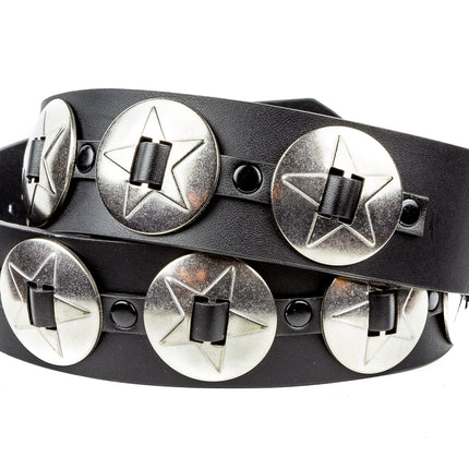 BT437 LARGE PENTA CONCHO BELT