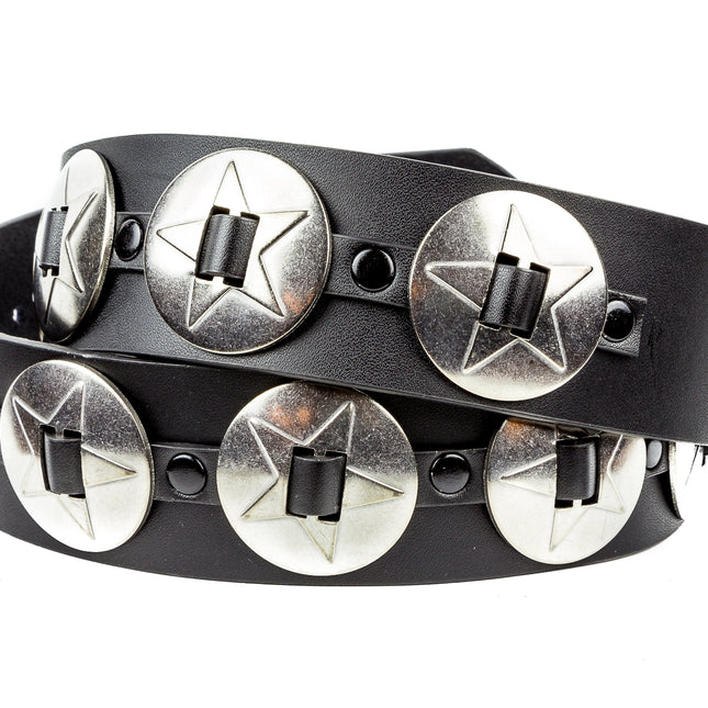 BT437 LARGE PENTA CONCHO BELT