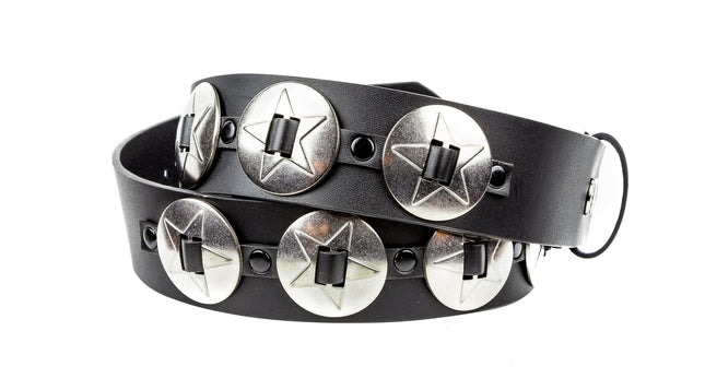 BT437 LARGE PENTA CONCHO BELT