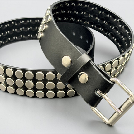 BT442  3 ROW 1/2" FLAT NAIL HEAD STUD BELT 1 3/4" WIDE