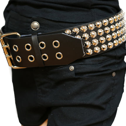 BT447 4 ROW CONICAL STUDDED BELT